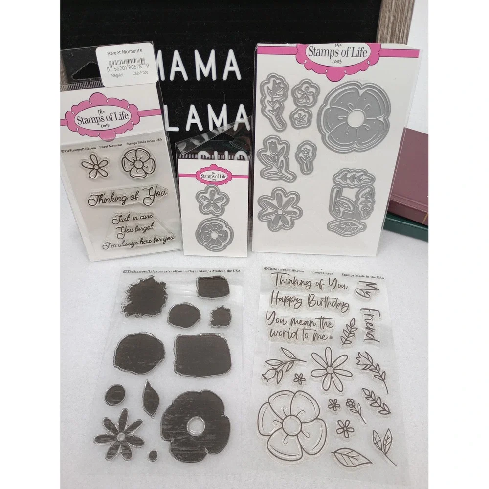 The Stamps of Life Craft Stamping & Die Cutting Bundle flowers2layer